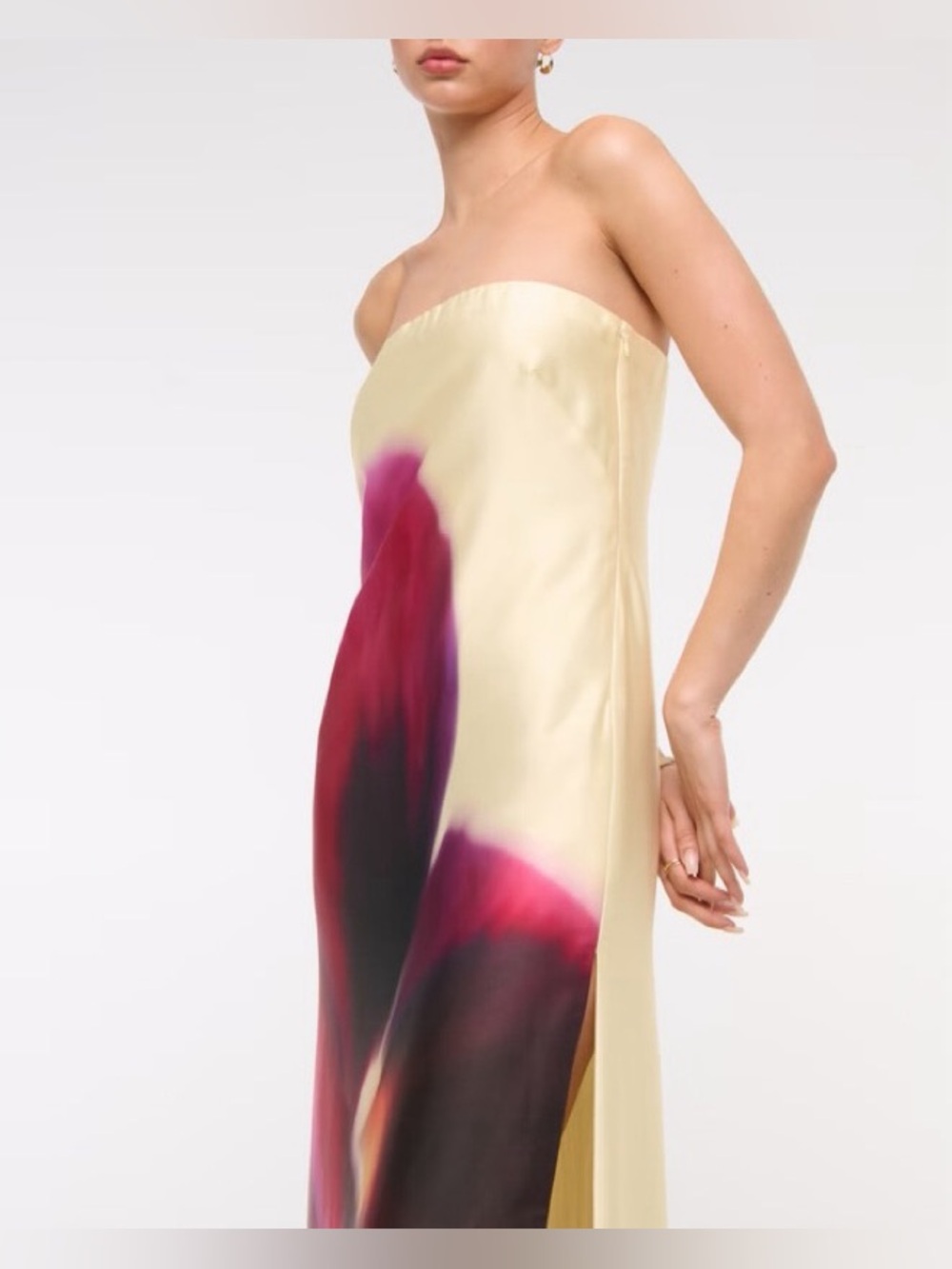 The A&F Julia Strapless Slip Maxi Dress - Size XS
